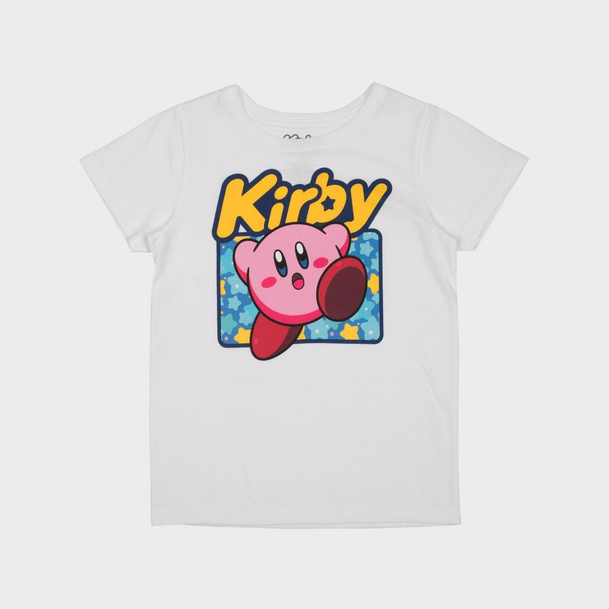 Girls' Kirby Short Sleeve Graphic T-Shirt - White XS | Target