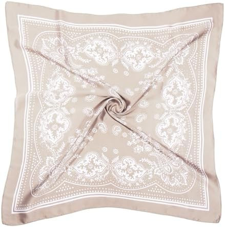 Satin Head Scarf - 27.5 Inches Silk Bandana Hair Wrap Square Scarf for Women & Girls | Amazon (US)