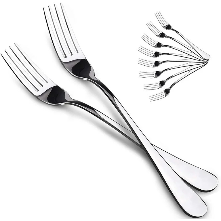Ficcug Food-Grade Stainless Steel Dinner Forks Set,Salad Forks of 10 | Walmart (US)