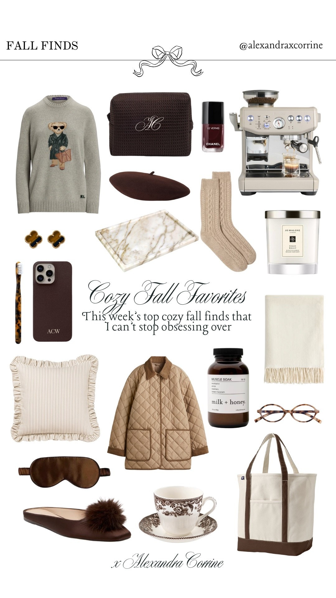 This week’s cozy fall favorites 🤎🍂

Fall home finds, fall fashion, chocolate brown, cozy fall finds, comfy fall aesthetic, jacket, sweater, cashmere, boat tote, preppy chic fall, Ralph Lauren, Nancy Meyers 

#LTKSeasonal #LTKHome #LTKStyleTip