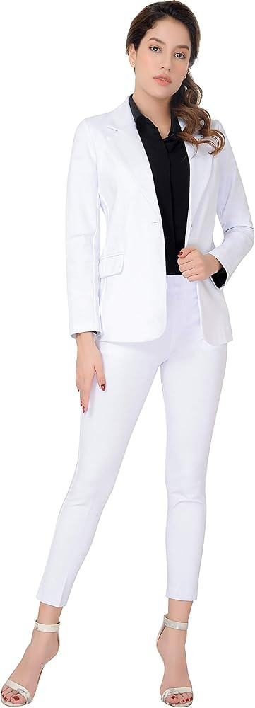 Marycrafts Women's Business Blazer Pant Suit Set for Work | Amazon (US)