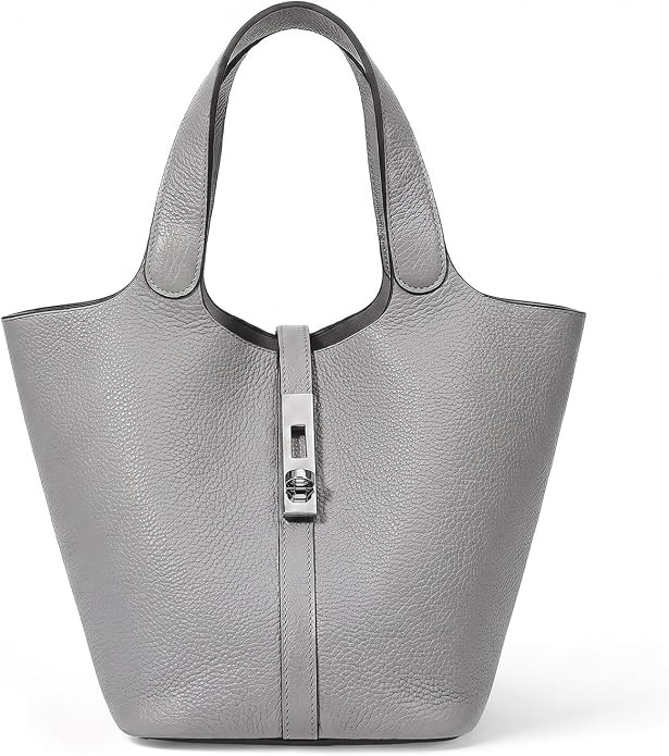 Tote Bag for Women Vegan Leather Bucket Purse for Women Top Handle Handbag Shoulder Bag with Deta... | Amazon (US)