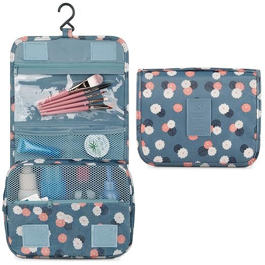 Hanging Travel Toiletry Bag Cosmetic Make up Organizer for Women and Girls Waterproof | Amazon (US)