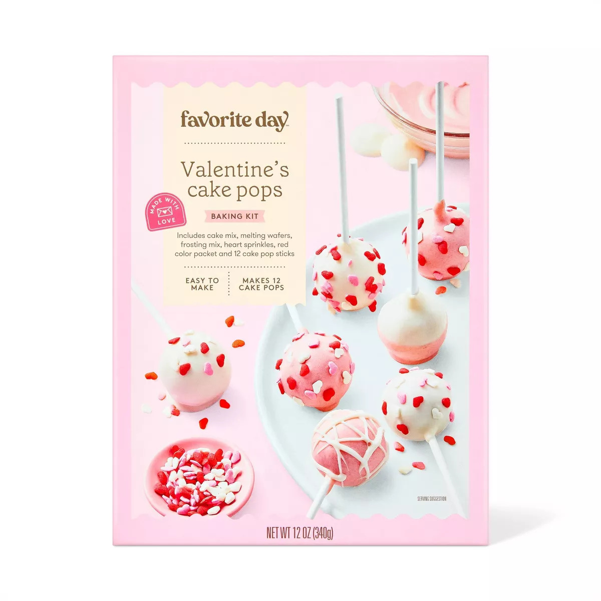 Valentines Cake Pop Baking Kit - 12ct / 12oz - Favorite Day™ | Target