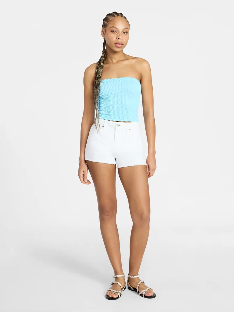 No Boundaries Seamless Textured Tube Top, Women's XXS-XXL | Walmart (US)