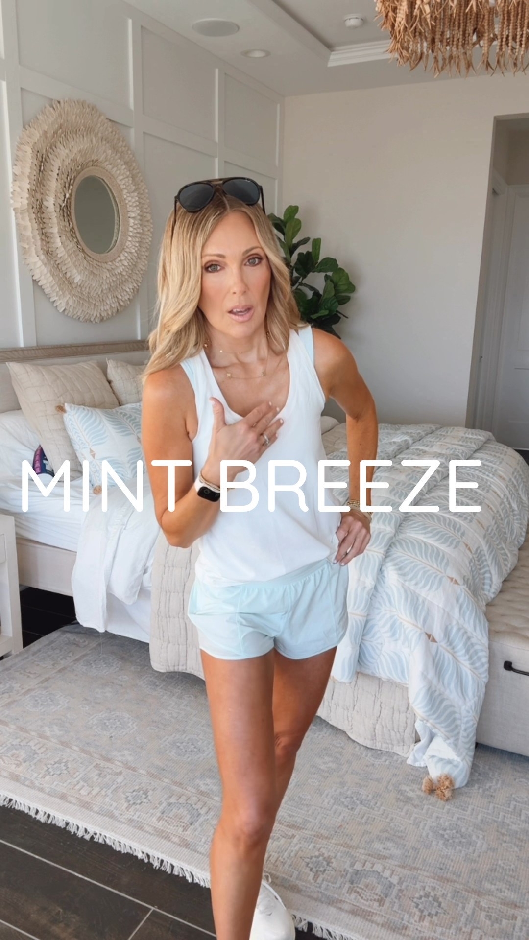 Mint Breeze is the viral new lululemon color for spring! 

For sizing, I'm actually wearing Grace's shorts here but prefer to go TWO sizes up on the Hotty Hots. I'm normally a 4 in their leggings but like a looser fit 8 in this style. These are a 6 and although they fit fine, I like them more relaxed. The tank is a 4. 

@lululemon #lululemoncreator #ad

#LTKOver40 #LTKActive #LTKFindsUnder100