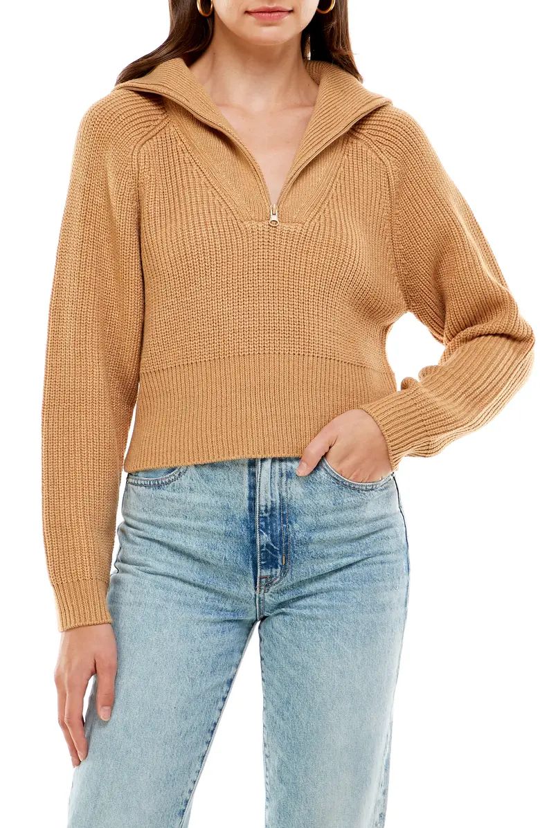 WAYF Nelle Half Zip Pullover | Nordstrom | Nordstrom