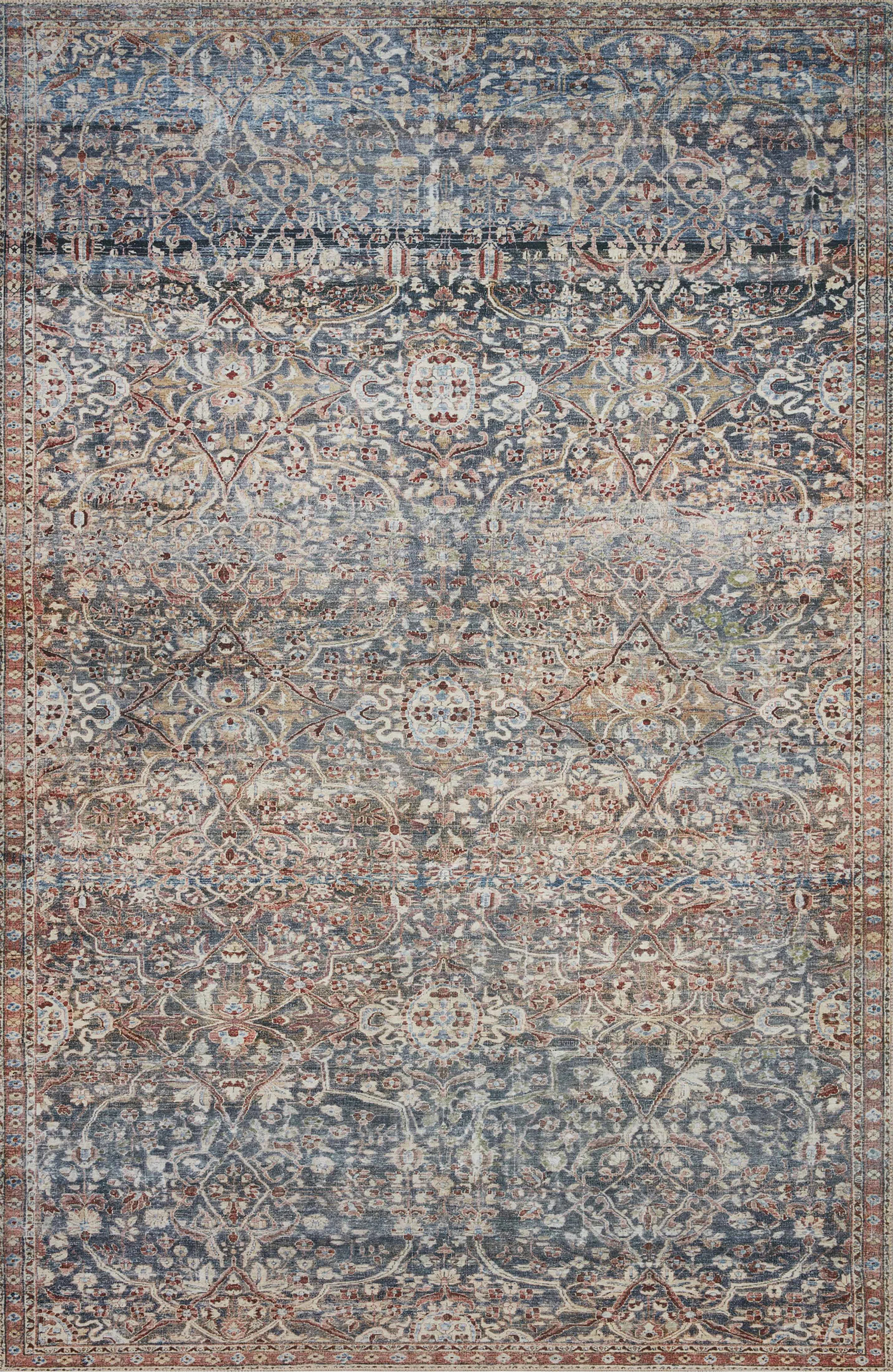 Jules Oriental Area Rug in Denim/Spice | Wayfair North America