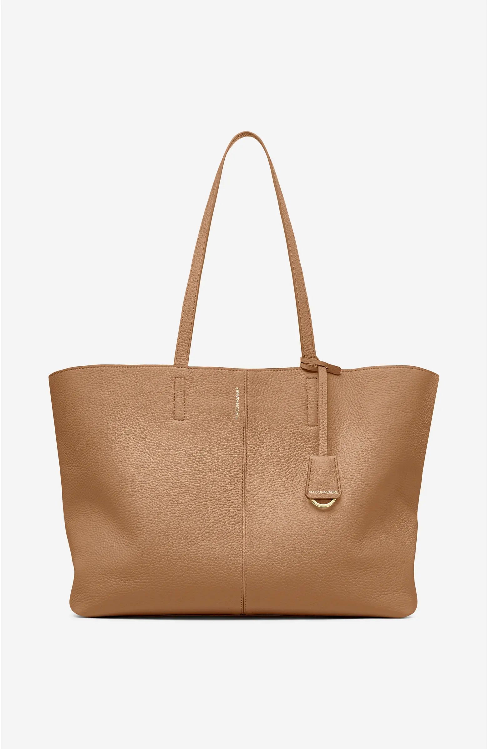 MAISON de SABRÉ Large Leather Snap Soft Tote | Nordstrom | Nordstrom