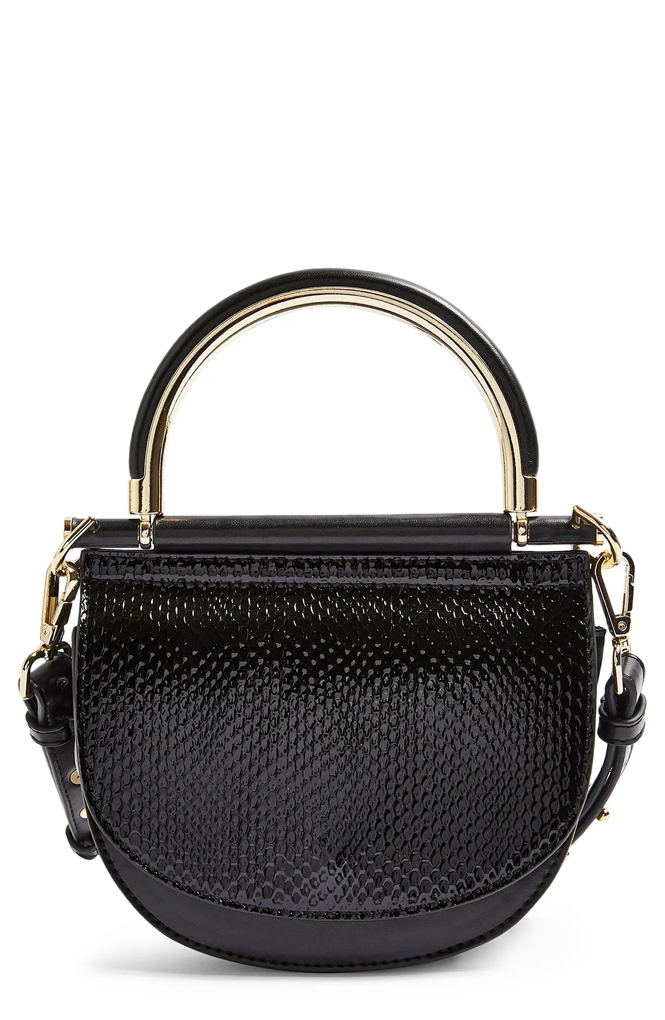 Topshop Cam Half Moon Crossbody Bag - Black | Nordstrom