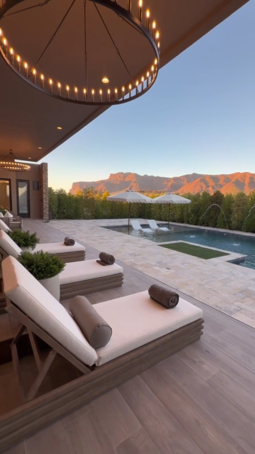 This has been my favorite spot lately 🤍 These designer inspired outdoor finds came together so beautifully. Chaise lounges, fluted chairs, sculptural umbrellas, and concrete side tables… it just feels calm and elevated. Loving the UV faux bushes and florals in the oversized pots 🌿 the easiest maintenance ever and look real! 

outdoor patio furniture designer inspired outdoor modern patio furniture faux outdoor plants resort style patio 


Summerthompsonstyles

#LTKSaleAlert #LTKHome #LTKSeasonal