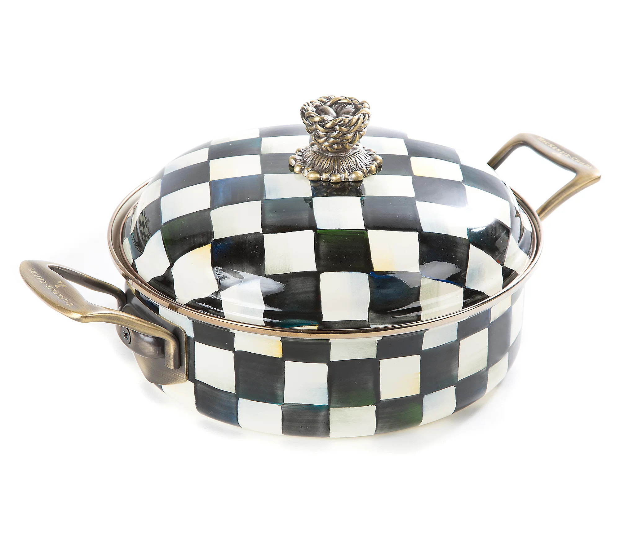 MacKenzie-Childs Courtly Check 3 Quart Casserol e | QVC