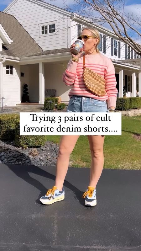 Agolde denim shorts are IT for Summer but are they worth it? All the details today on CLAIRELATELY.com

spring, summer outfit, Shopbop, Nordstrom, stripe sweater, sneakers, Clare v bag, cuff bracelet stack, hoop earrings, J.Crew

#LTKSeasonal #LTKstyletip #LTKVideo