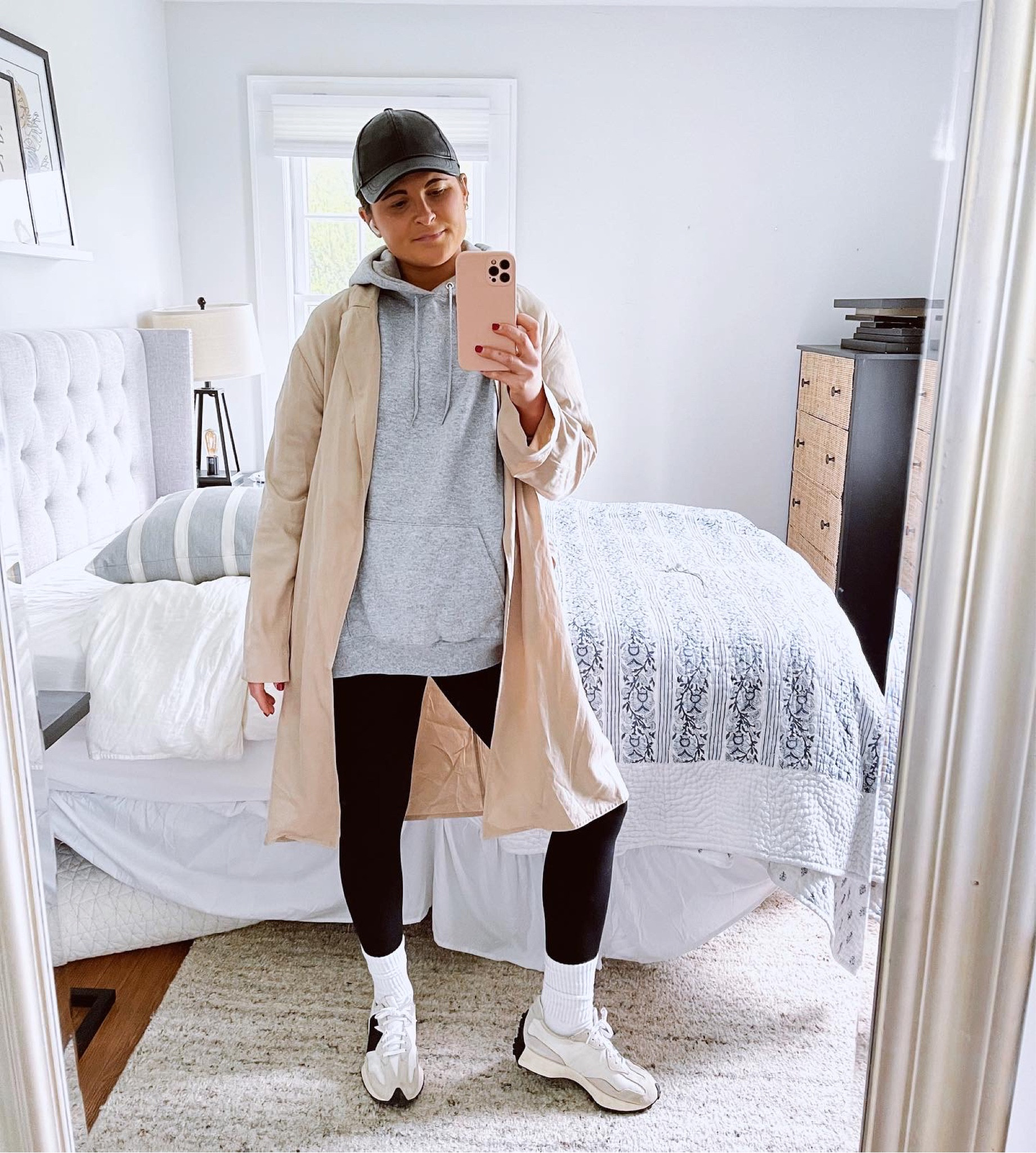 Suburban Mom ‘Fit ✨ wearing XL sweatshirt, M trench, my reg size in the leggings 🖤

#LTKkids #LTKbaby #LTKfamily