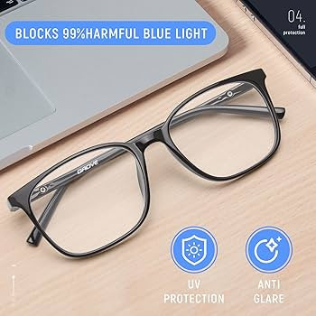 Gaoye 2 Pack Blue Light Blocking Glasses Women/Men, Computer Gaming Fake Eyeglasses Anti UV Ray-S... | Amazon (US)
