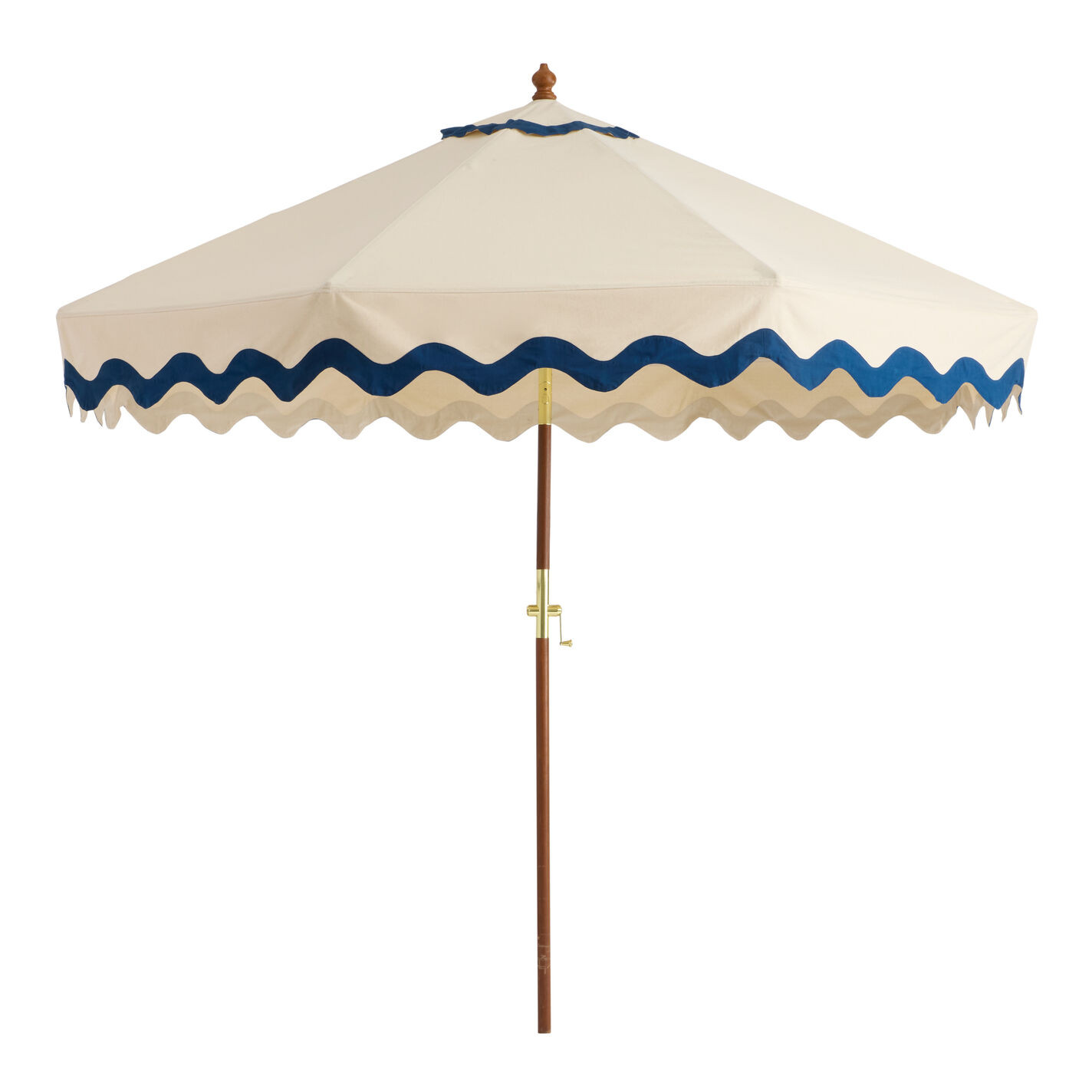 Natural Scalloped 9 Foot Replacement Umbrella Canopy | World Market