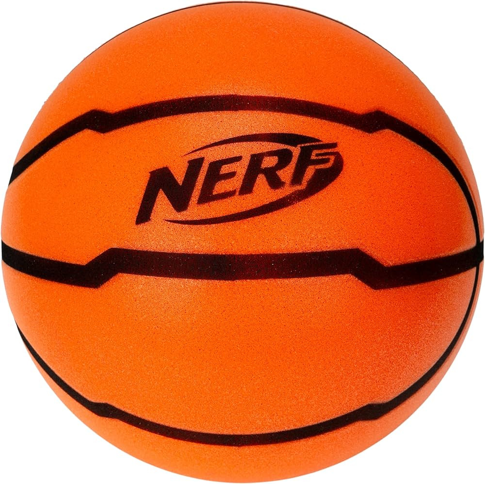 Nerf Quietcourt Silent Foam Basketball - Mini or Official Size Silent Dribbling Foam Basketball -... | Amazon (US)