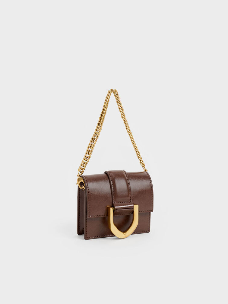 Violet Gabine Chain-Link Card Holder | CHARLES & KEITH | Charles & Keith US