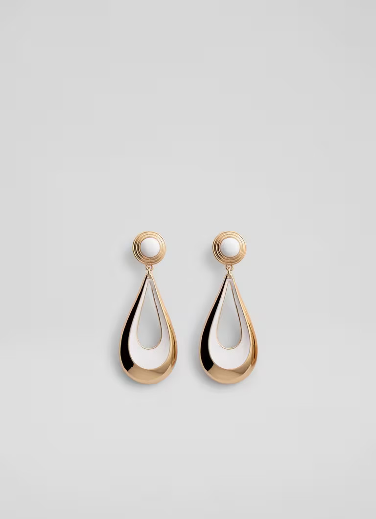 Isabel Metallic Enamel Mix Drop Earring | L.K. Bennett (UK)