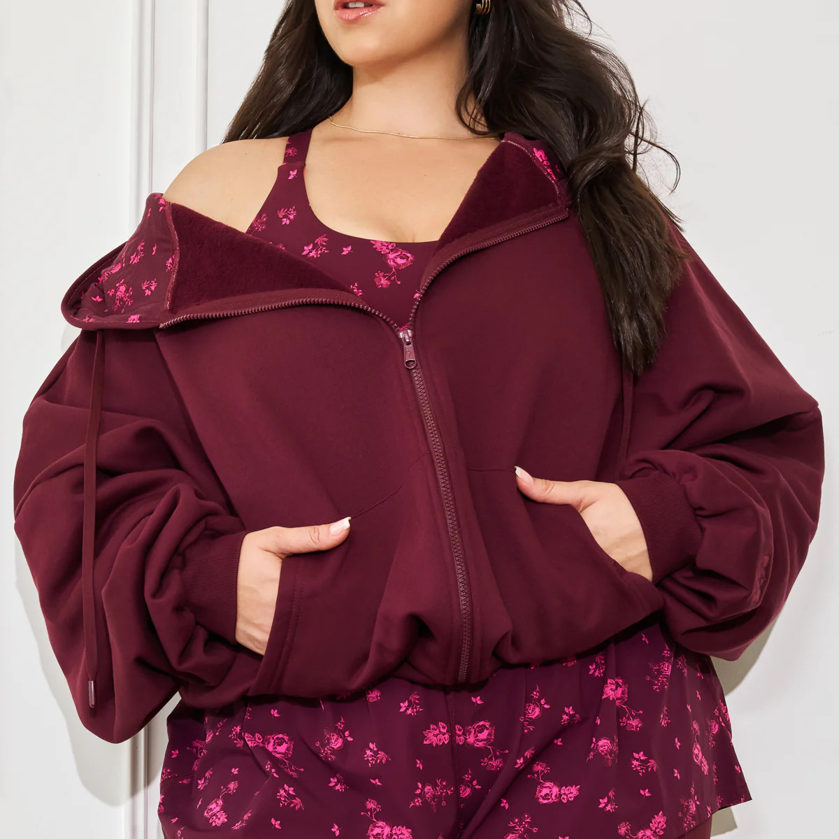 Zip Cloud Hoodie - Fleur d'amour | POPFLEX