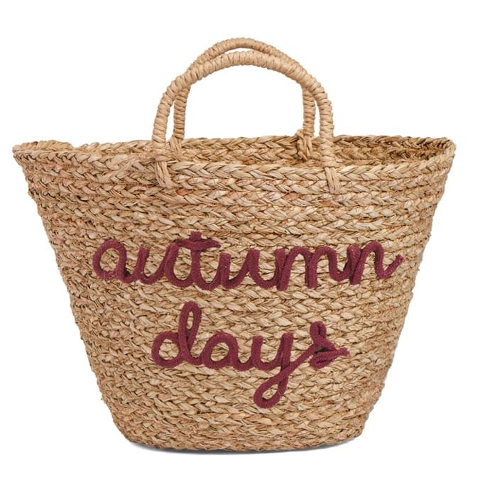 Swan Household Halloween Autumn Fall Wicker Basket with Hey Pumpkin/Autumn Days Print - 27cm (Aut... | Amazon (UK)