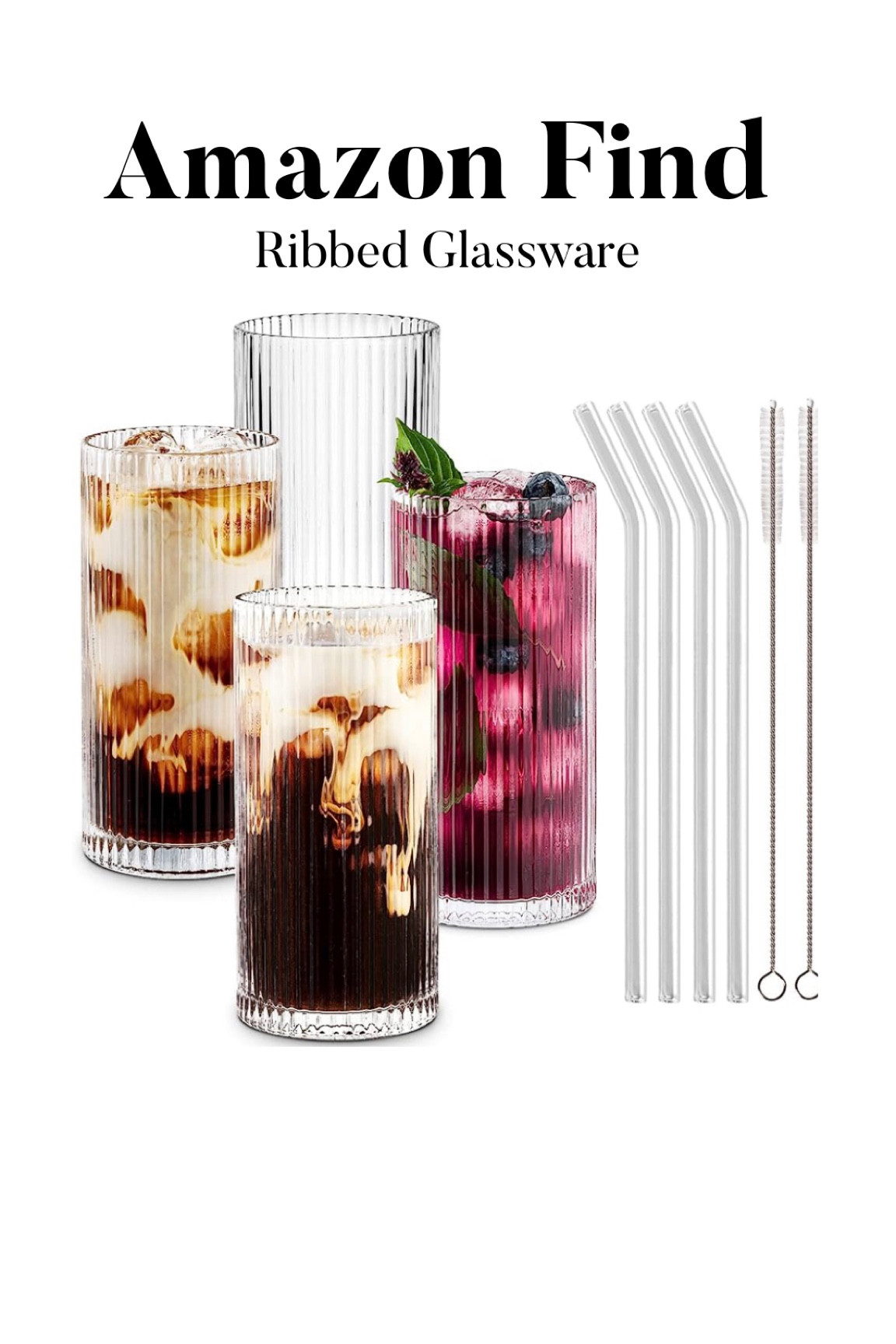 Amazon ribbed glassware, coffee glasses, Amazon kitchen, amazon finds 

#LTKunder50 #LTKxPrimeDay #LTKhome