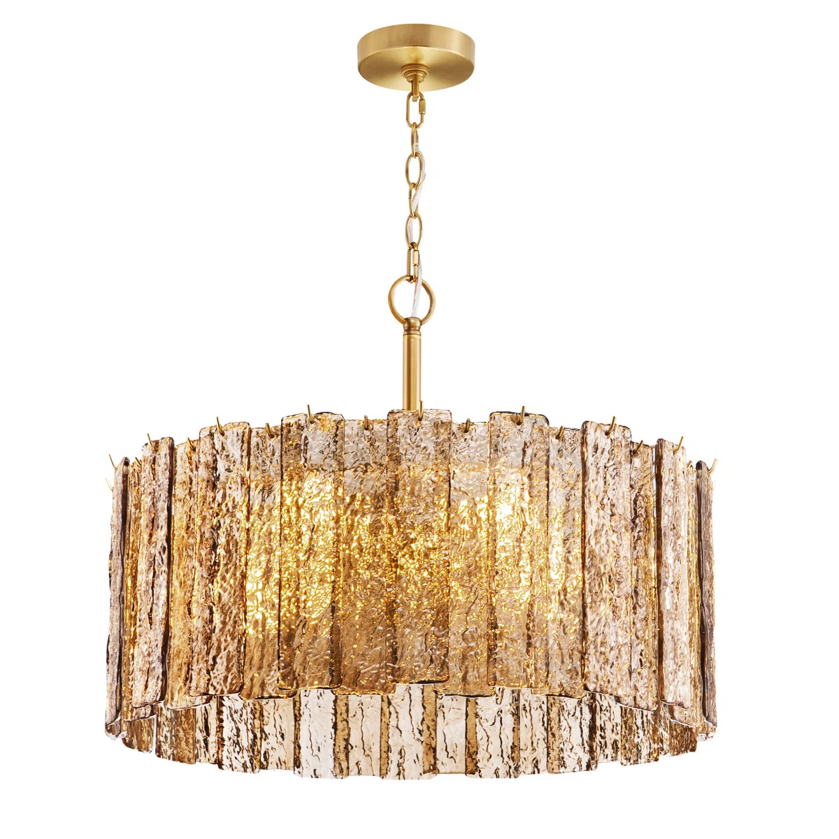 24" 8-lights Gold Elegant Round Chandelier Ceiling Light | Wayfair North America