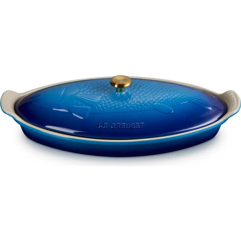 Le Creuset Heritage Covered Stoneware Fish Baker in Marseille at Nordstrom | Nordstrom