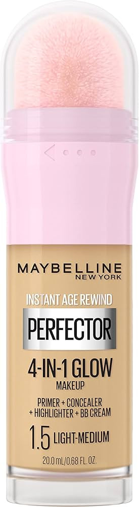 Maybelline New York Instant Age Rewind Instant Perfector 4 en 1 Glow Maquillaje, ligero/mediano | Amazon (US)