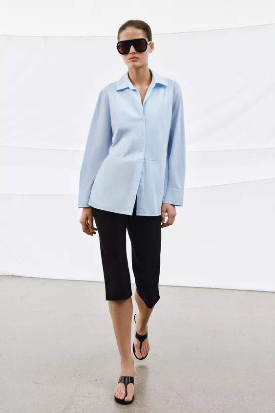 ZW COLLECTION POPLIN SHIRT | Zara US