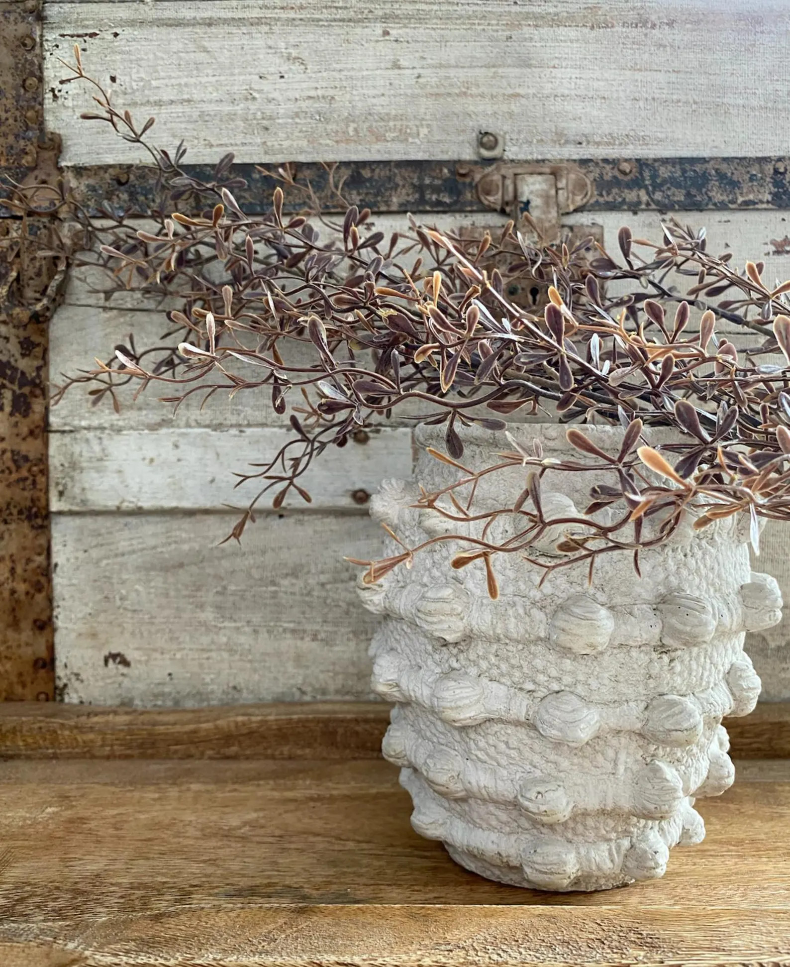 Artificial Lacewing Leaves Stem| 36" | Cognac Reddish Brown. Spring Summer Fall. Home Decor. Farm... | Etsy (US)