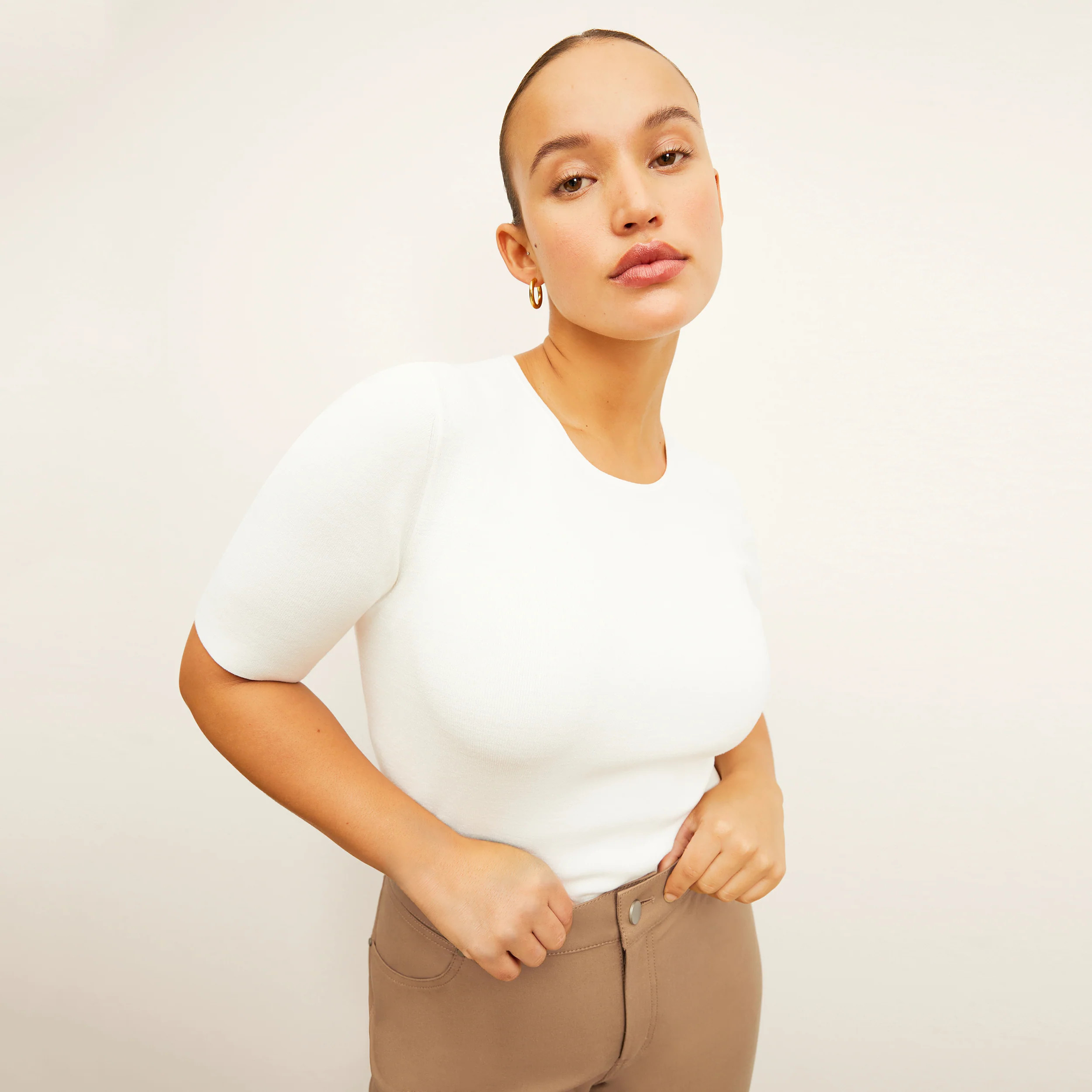 Choe Top - Eco 365Knit :: Ivory | MM LaFleur