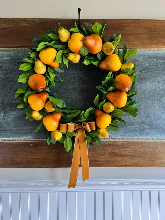 Best Seller the Autumn Pear Wreath Fall Wreath Front Door - Etsy | Etsy (US)