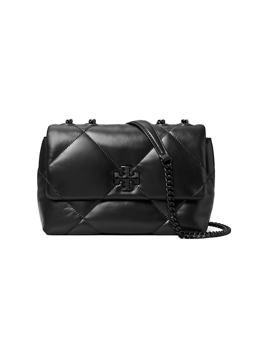 Women's Small Kira Diamond-Quilted Leather Crossbody Bag - Black | Saks Fifth Avenue