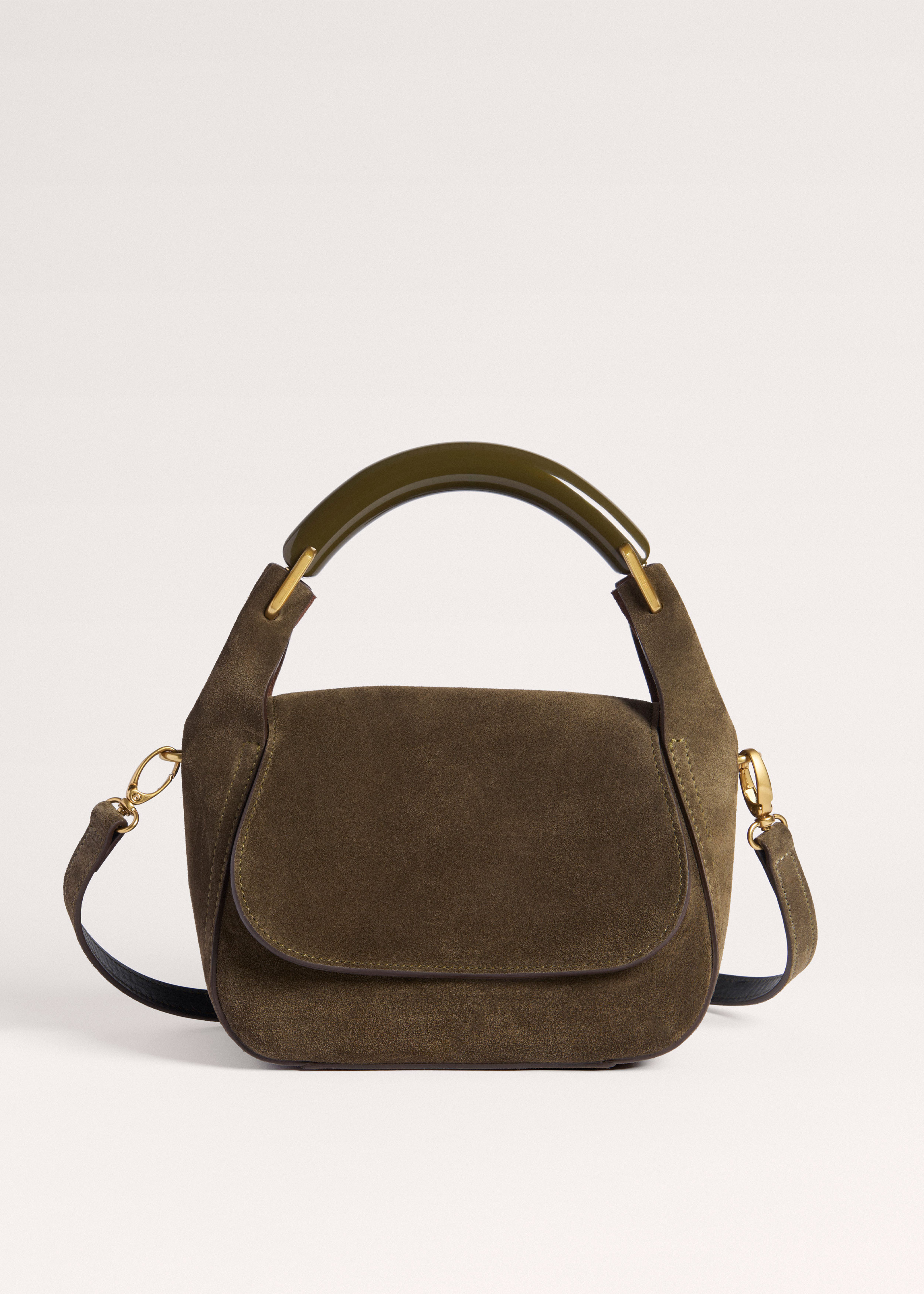 Mini Resin Handle Bag Italian Suede | ME+EM Global (Excluding US)