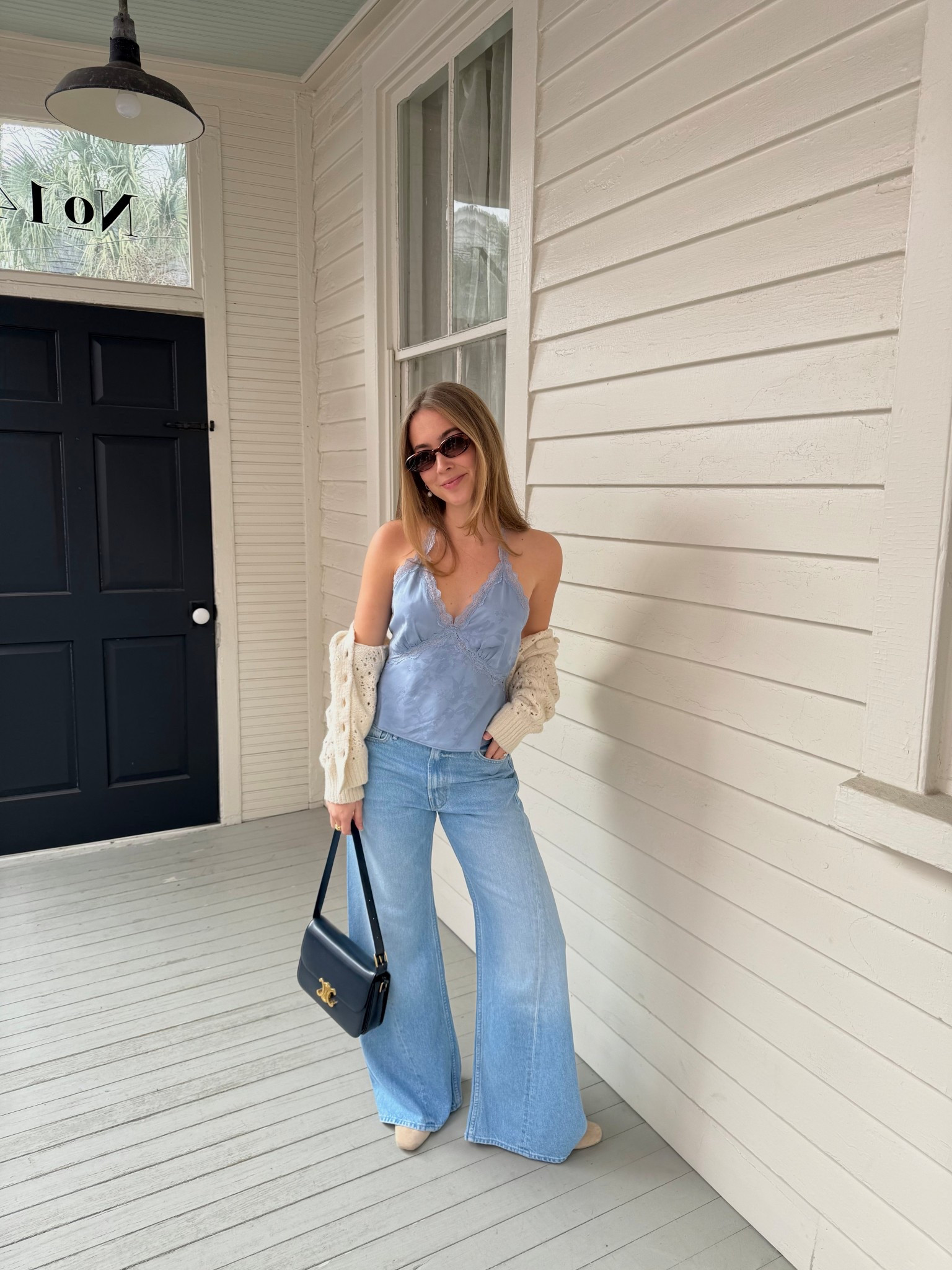 day time soft blue jeans & silk top look 

#LTKootd #LTKgrwm #LTKdayinmylife