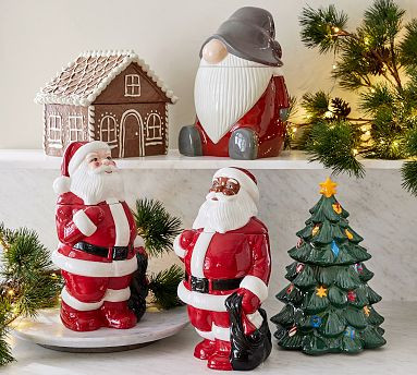 Stewart Plaid Stoneware Cookie Jar | Pottery Barn (US)