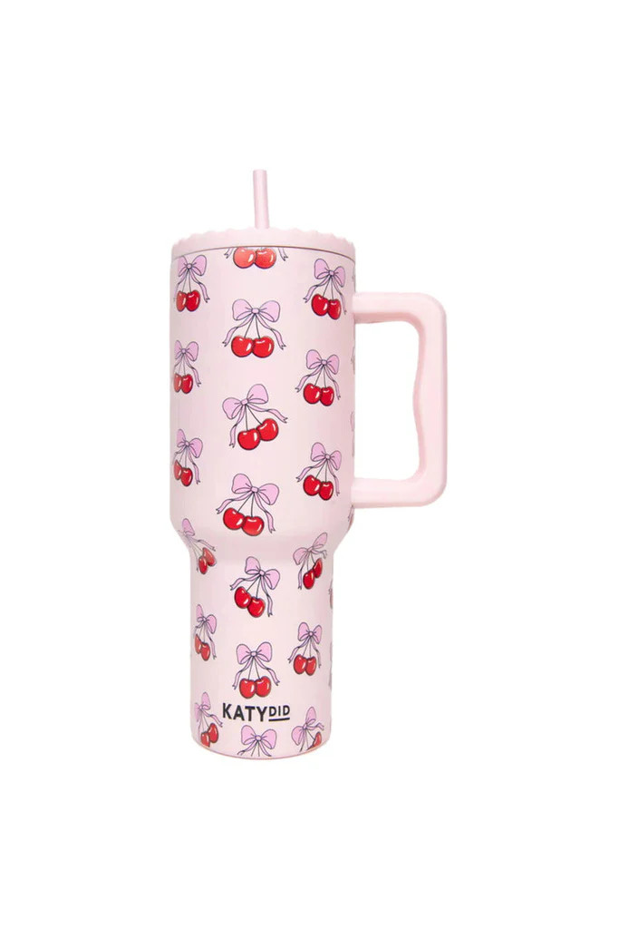 Cherry Bow Stainless Steel Tumbler | Katydid.com