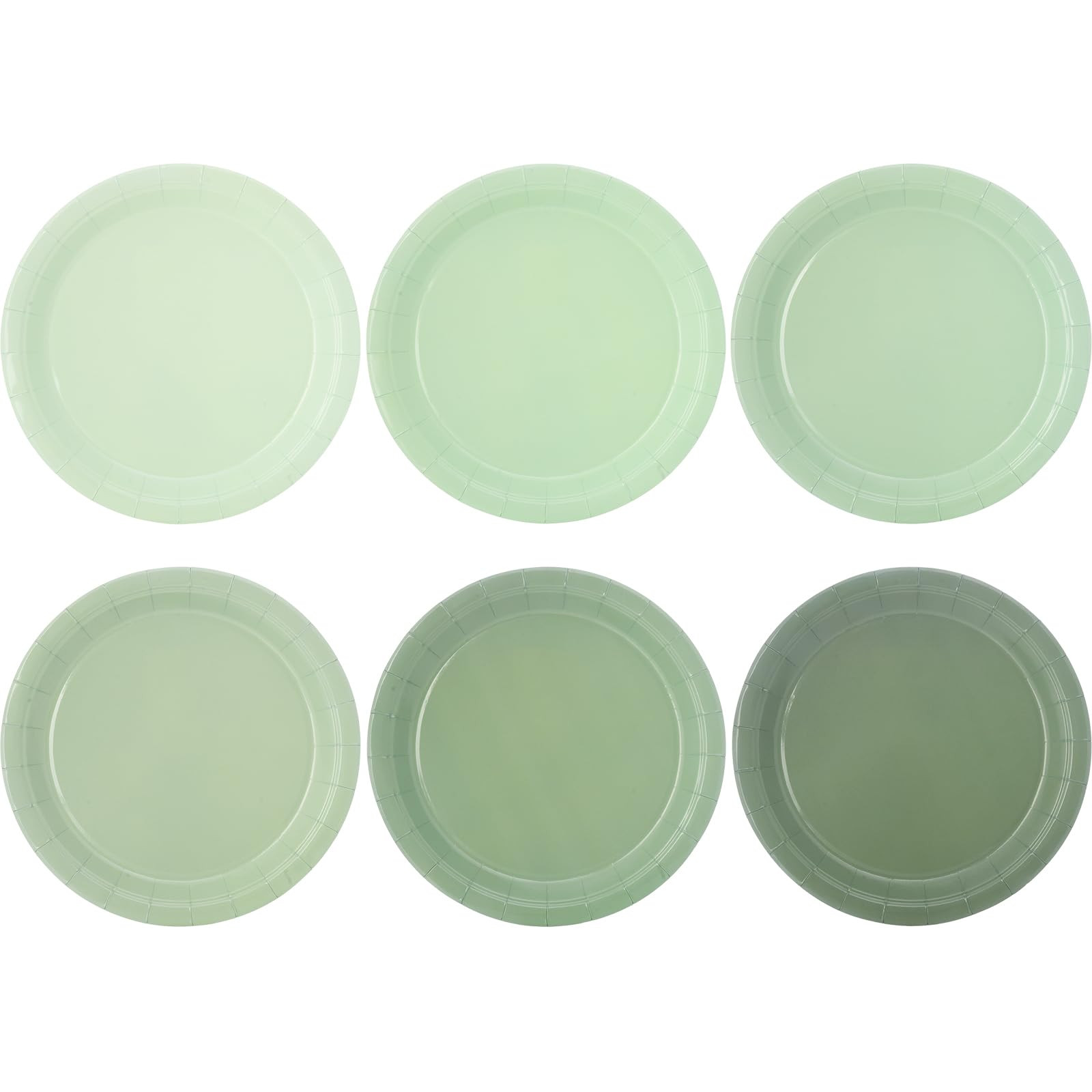 48 Pcs Sage Green Party Paper Plates Disposable, 9" Cute Sage Green Dinner Baby Bridal Shower Des... | Amazon (US)