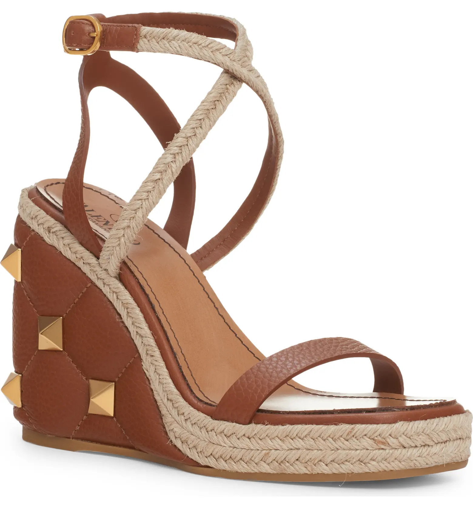 Roman Stud Quilted Wedge Espadrille Sandal (Women) | Nordstrom