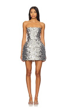 Bronx and Banco Maraya Sequin Mini Dress in Silver from Revolve.com | Revolve Clothing (Global)