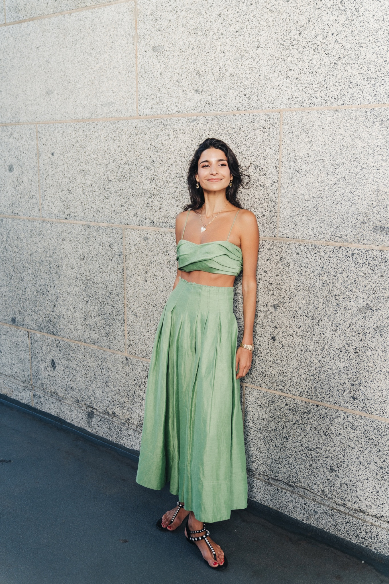 paradiso cinched midi dress Rodeo  Aje