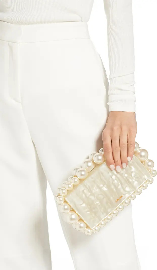 Cult Gaia Eos Beaded Acrylic Box Clutch | Nordstrom | Nordstrom