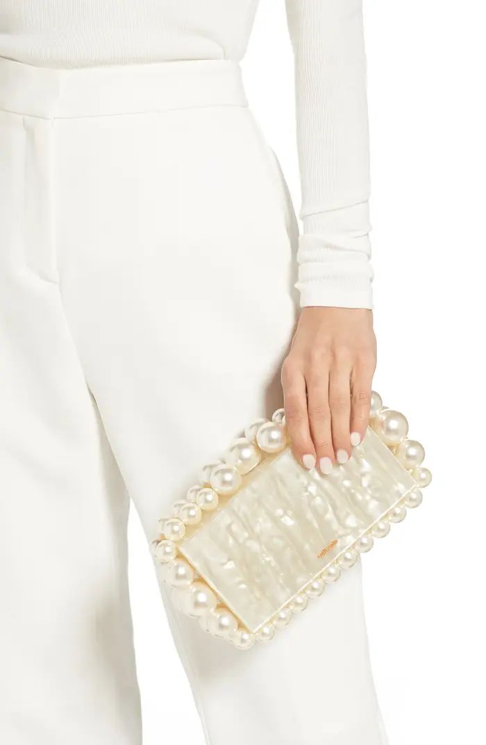 Eos Beaded Acrylic Box Clutch | Nordstrom