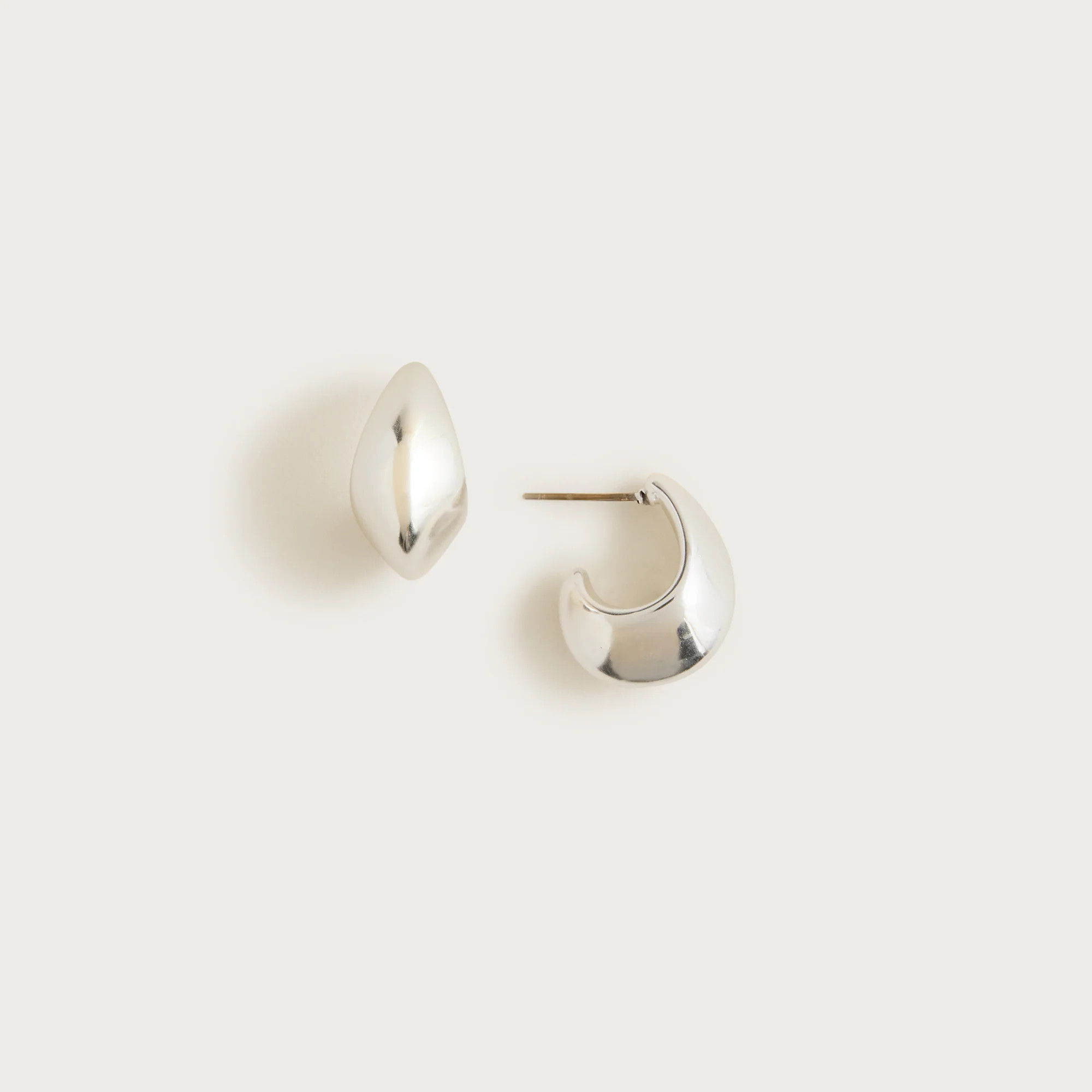 Sculptural hoop earrings | J. Crew US