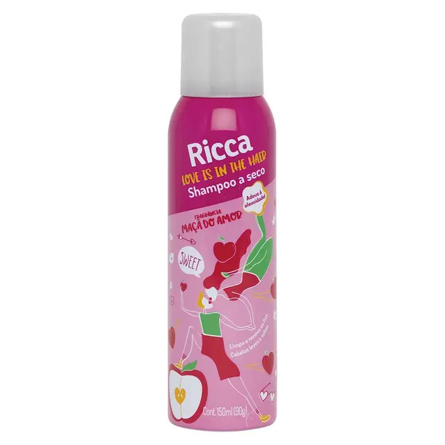 Shampoo a Seco Ricca Maçã do Amor | DrogaRaia (BR)