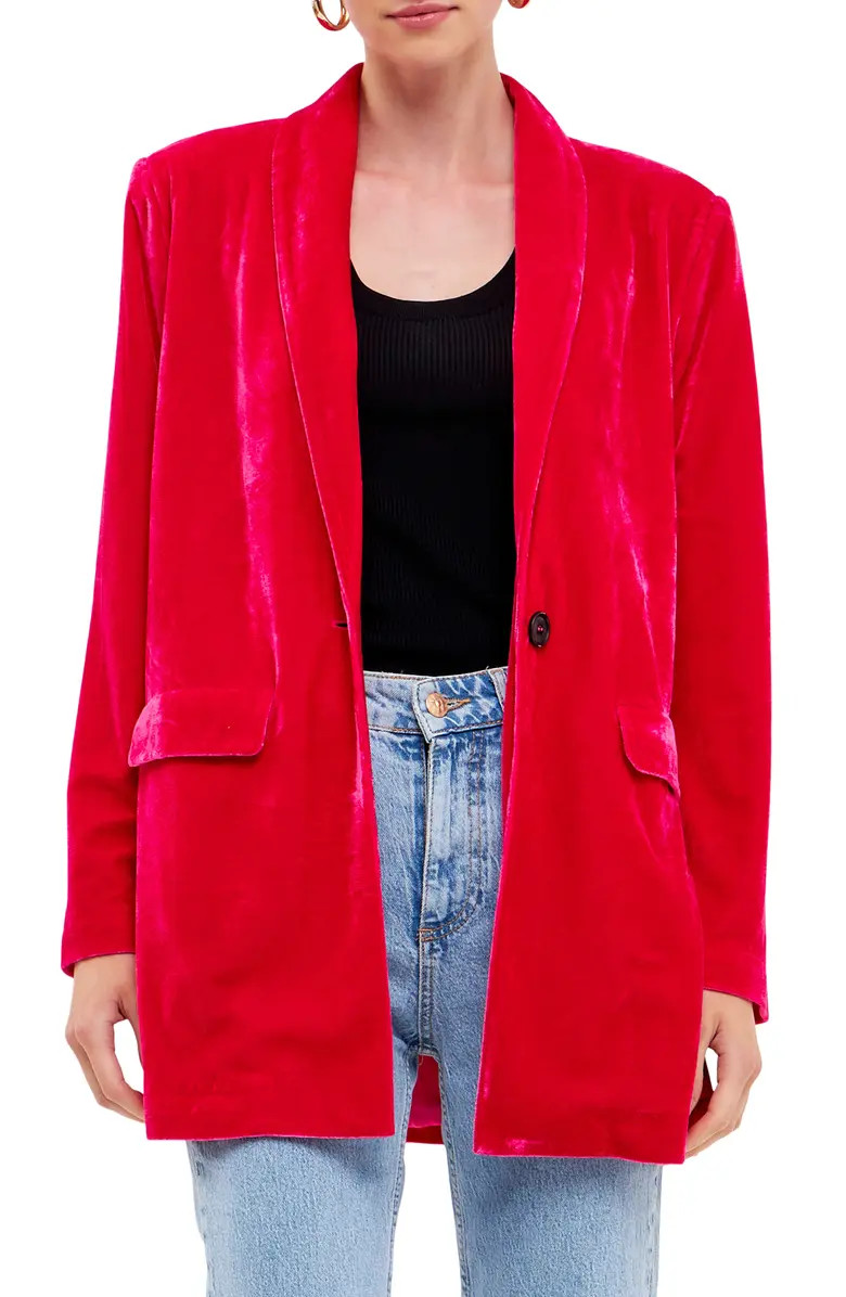 Endless Rose Velvet Blazer | Nordstrom | Nordstrom