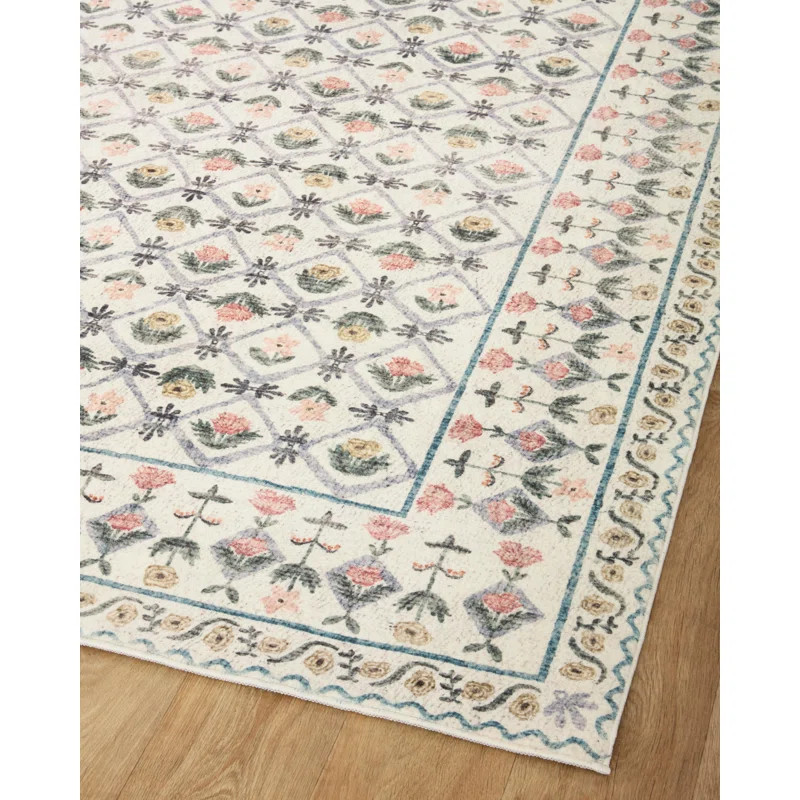 Rifle Paper Co. x Loloi Eden EDE-03 Rug feat. CloudPile | Wayfair North America