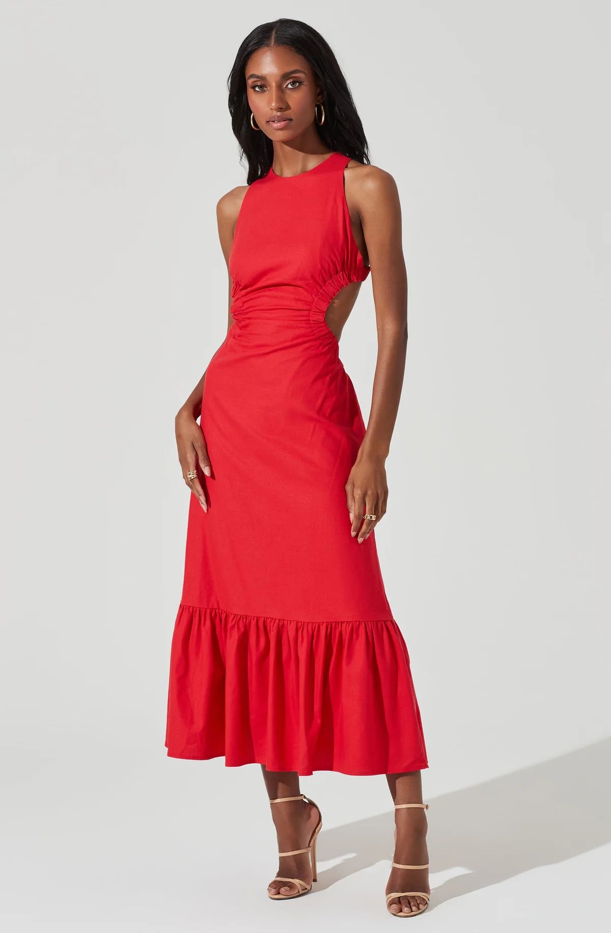 Open Back Linen Maxi Dress | ASTR The Label (US)