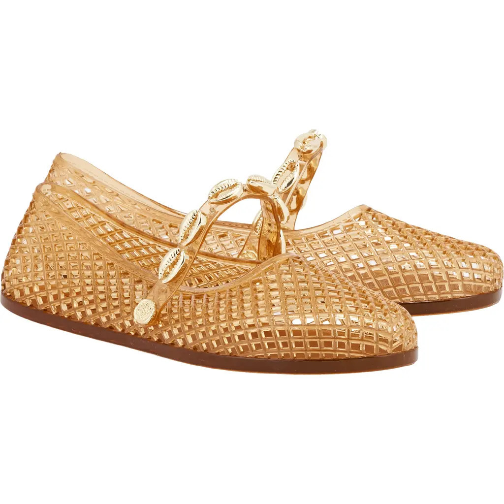 Ancient Greek Sandals Iro Shells Jelly Flat in Caramel at Nordstrom, Size 9Us | Nordstrom